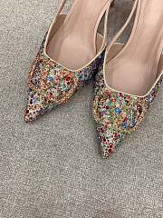 Bagsaaa Valentino VLOGO GLOW Crystal SLINGBACK MULTICOLOR PUMP 80 MM  - 4