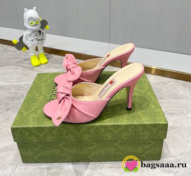 	 Bagsaaa Gucci Leather Pink Mules - 1