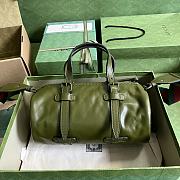 Bagsaaa Gucci Small duffle bag with tonal Double G Forrest Green - 28.5x 16x 16cm - 2