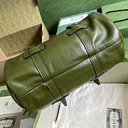 Bagsaaa Gucci Small duffle bag with tonal Double G Forrest Green - 28.5x 16x 16cm - 4