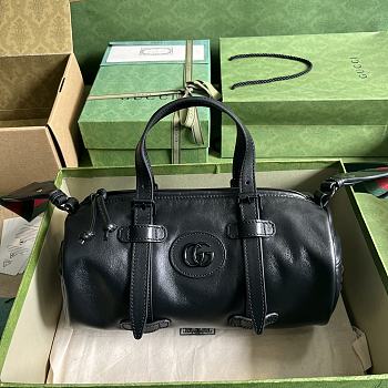 	 Bagsaaa Gucci Small duffle bag with tonal Double G Black - 28.5x 16x 16cm