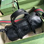 	 Bagsaaa Gucci Small duffle bag with tonal Double G Black - 28.5x 16x 16cm - 4