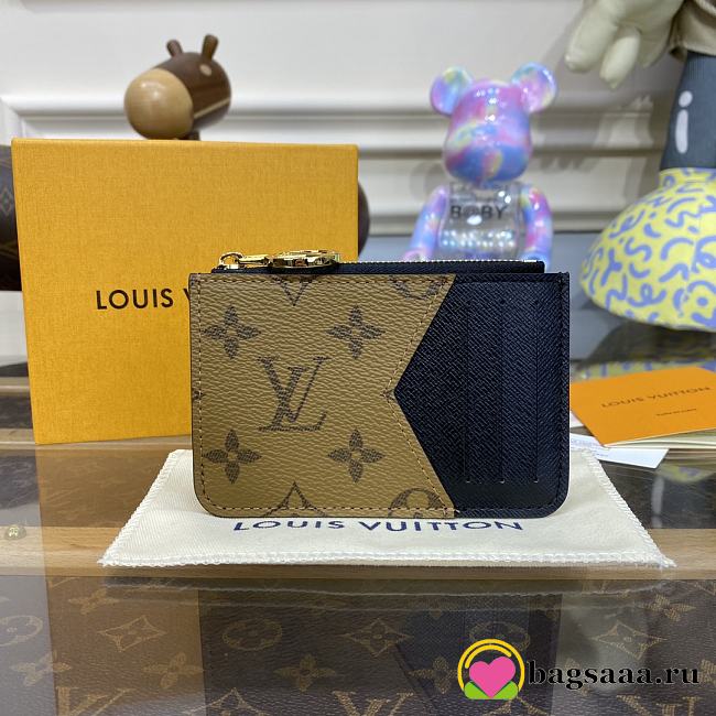 Bagsaaa Louis Vuitton Romy Monogram Card Holder 5 colors - 12 x 8 x 0.8 cm - 1