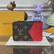 Bagsaaa Louis Vuitton Romy Monogram Card Holder 5 colors - 12 x 8 x 0.8 cm - 2