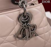 	 Bagsaaa Dior Lady 95.22 Nude Bag Black Hardware - 30×19×12cm - 5