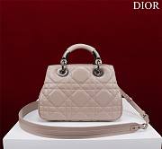 	 Bagsaaa Dior Lady 95.22 Nude Bag Black Hardware - 30×19×12cm - 3