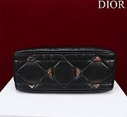 	 Bagsaaa Dior Lady 95.22 Black Bag Gold Hardware - 30×19×12cm - 5