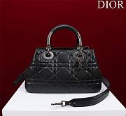 	 Bagsaaa Dior Lady 95.22 Black Bag Black Hardware - 30×19×12cm - 1