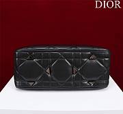 	 Bagsaaa Dior Lady 95.22 Black Bag Black Hardware - 30×19×12cm - 4