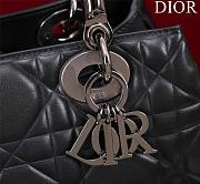 	 Bagsaaa Dior Lady 95.22 Black Bag Black Hardware - 30×19×12cm - 2