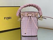 	 Bagsaaa Fendi Mon Tresor Pink canvas FF mini bag - 18*10*12cm - 1