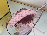 	 Bagsaaa Fendi Mon Tresor Pink canvas FF mini bag - 18*10*12cm - 3