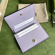 Bagsaaa Gucci Ophidia jumbo GG card case purple - W11cm x H8.5cm x D3cm - 2