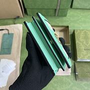 	 Bagsaaa Gucci Ophidia jumbo GG card case green - W11cm x H8.5cm x D3cm - 6