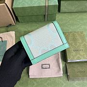 	 Bagsaaa Gucci Ophidia jumbo GG card case green - W11cm x H8.5cm x D3cm - 3