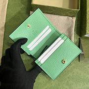 	 Bagsaaa Gucci Ophidia jumbo GG card case green - W11cm x H8.5cm x D3cm - 4