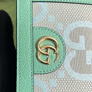 	 Bagsaaa Gucci Ophidia jumbo GG card case green - W11cm x H8.5cm x D3cm - 2