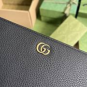 Bagsaaa Gucci GG Marmont Zippy Black Wallet - 19.5x 111x 3cm - 3