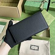 Bagsaaa Gucci GG Marmont Zippy Black Wallet - 19.5x 111x 3cm - 2