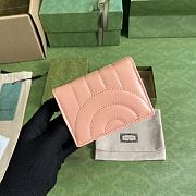 Bagsaaa Gucci Marmont Pink Leather Wallet - 11 x 8.5 x 3cm - 2