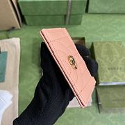	 Bagsaaa Gucci Marmont Pink Leather Card Holder - 10x7cm - 6