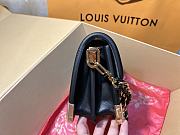 Bagsaaa Louis Vuitton Dauphine MM Black Calfskin - 17 x 25 x 10.5 cm - 6