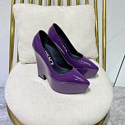 	 Bagsaaa Versace Purple Leather Heel - 1
