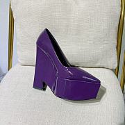 	 Bagsaaa Versace Purple Leather Heel - 6