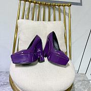 	 Bagsaaa Versace Purple Leather Heel - 3