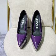 	 Bagsaaa Versace Purple Leather Heel - 2
