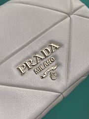 Bagsaaa Prada System nappa patchwork shoulder bag white -  21*15*6.5cm - 6