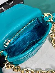 	 Bagsaaa Prada System nappa patchwork shoulder bag blue - 21*15*6.5cm - 4