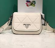 Bagsaaa Prada Crossbody leather white bag -  23*18*5cm - 1