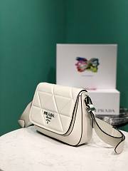 Bagsaaa Prada Crossbody leather white bag -  23*18*5cm - 4