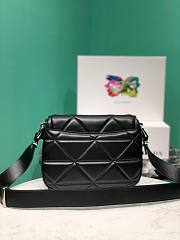 	 Bagsaaa Prada Crossbody leather black bag - 23*18*5cm - 6