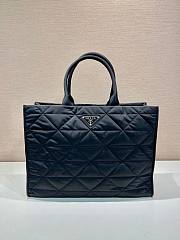 Bagsaaa Prada Re-Nylon shopping bag with topstitching - 45*34*15cm - 1