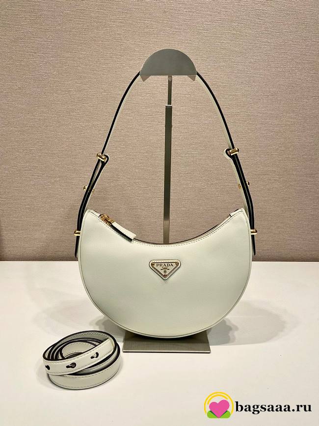 	 Bagsaaa Prada White Leather shoulder bag - 22.5*18.5*6.5cm - 1