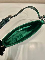 	 Bagsaaa Prada Cleo satin bag with crystals green - 22*18.5*4.5cm - 2