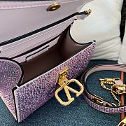 Bagsaaa Valentino Vsling Mini Handbag With Sparkling Embroidery Pink - W19xH13xD9 cm - 6
