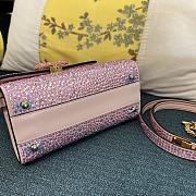 Bagsaaa Valentino Vsling Mini Handbag With Sparkling Embroidery Pink - W19xH13xD9 cm - 4