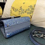 	 Bagsaaa Valentino Vsling Mini Handbag With Sparkling Embroidery Blue - W19xH13xD9 - 6