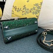 	 Bagsaaa Valentino Vsling Mini Handbag With Sparkling Embroidery Green - W19xH13xD9 - 3