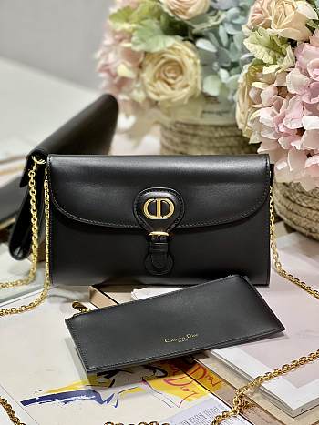 Bagsaaa Dior Bobby Wallet on Chain East West Black - 21.5×12×4cm