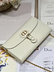 	 Bagsaaa Dior Bobby Wallet on Chain East West White - 21.5×12×4cm - 2