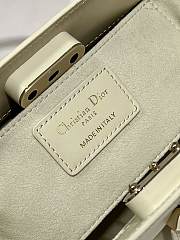 	 Bagsaaa Dior Small Key Dusty Ivory Box Calfskin Bag - 22 x 12.5 x 12cm - 5