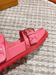 	 Bagsaaa Louis Vuitton Bom Dia Flat Comfort Mule Pink Monogram-embossed calf leather - 4
