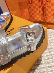	 Bagsaaa Louis Vuitton Bom Dia Flat Comfort Mule Silver Monogram-embossed calf leather - 2