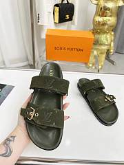 Bagsaaa Louis Vuitton Bom Dia Flat Comfort Mule Monogram-debossed suede calf leather - 4