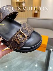 Bagsaaa Louis Vuitton Bom Dia Flat Comfort Mule Monogram Brown - 5