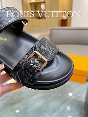 	 Bagsaaa Louis Vuitton Bom Dia Flat Comfort Mule Monogram Black - 6